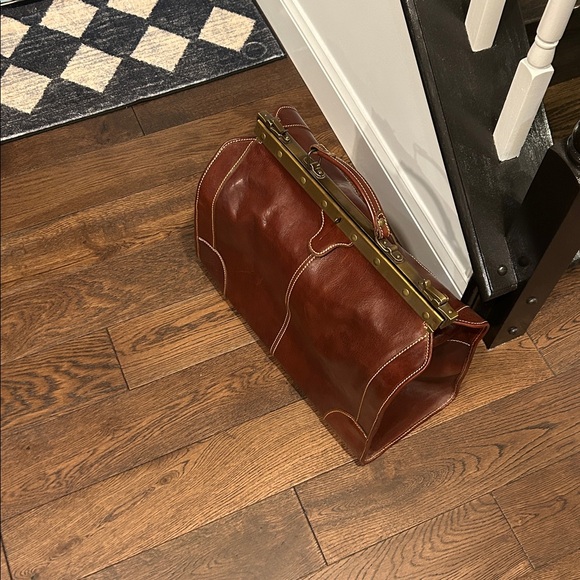 Sophisticated Brown Leather Briefcase for Men